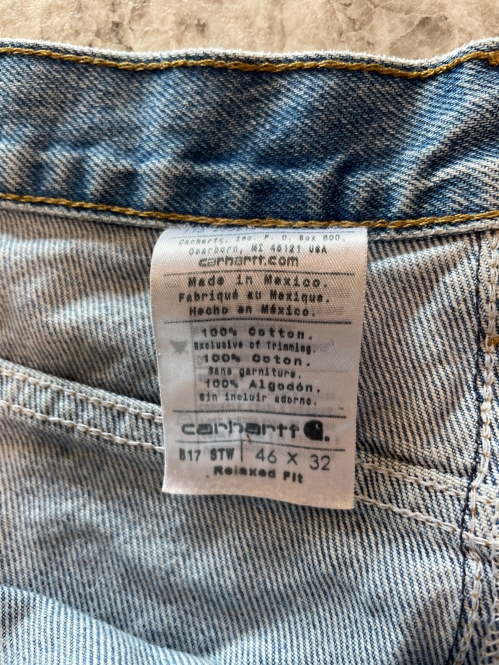 Carharrt Jeans Mens 46x32 — 2 pairs - Picture 13 of 15